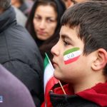 نقاشی پرچم روی صورت